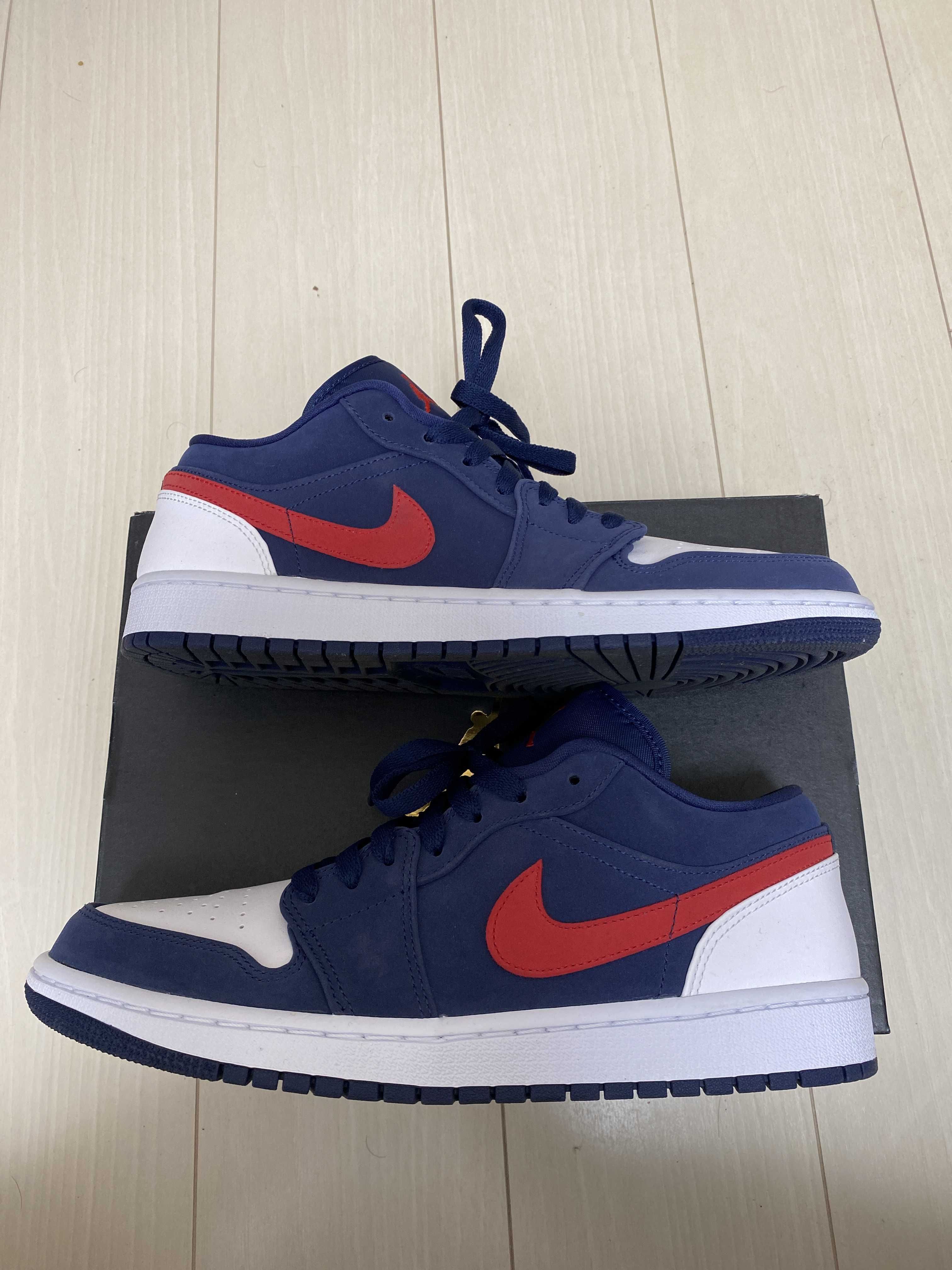 NIKE AIR JORDAN 1 LOW SE "NAVY/RED"