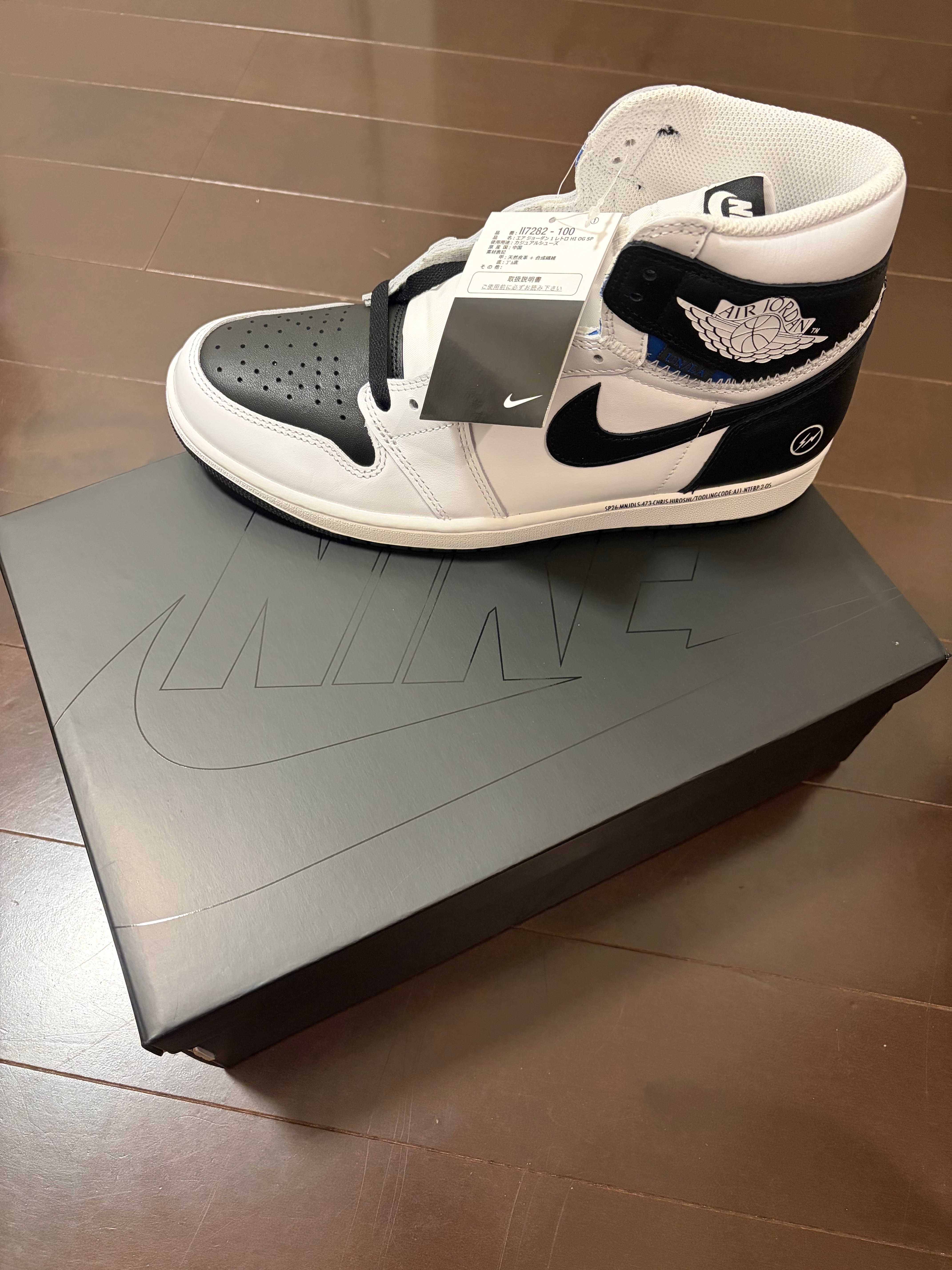 fragment design × UNION × Nike Air Jordan 1 Retro High OG "Black/White"