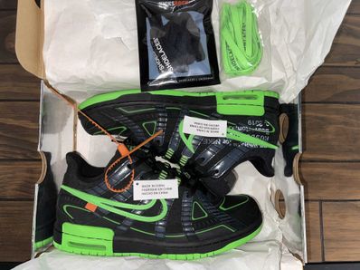 Off-White × Nike Air Rubber Dunk "Black/Green Strike"
