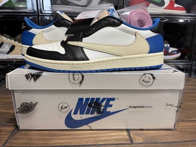 Travis Scott × fragment design × Nike Air Jordan 1 Low OG SP "Military Blue"