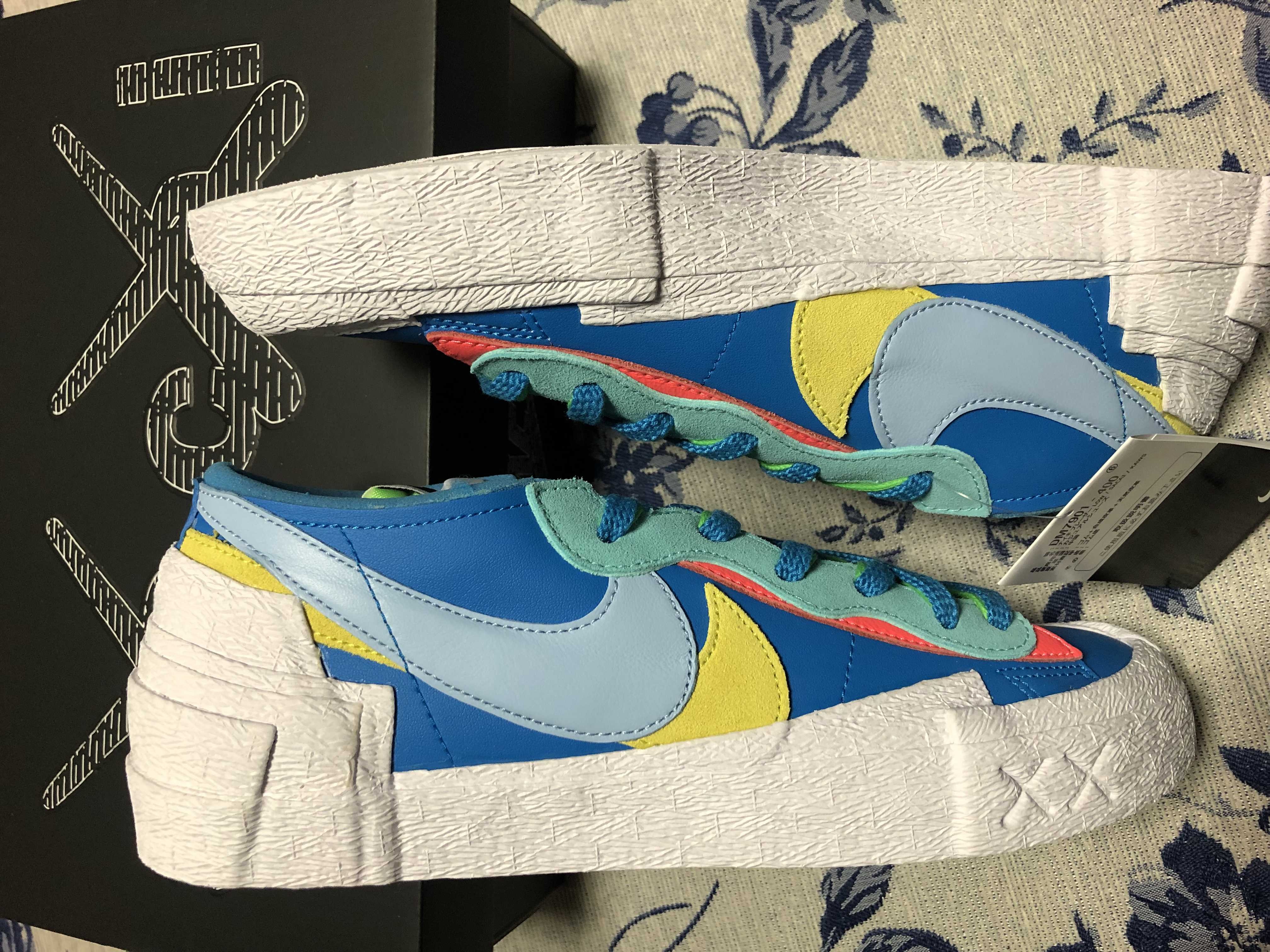 KAWS × sacai × Nike Blazer Low "Neptune Blue"