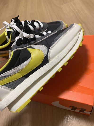 UNDERCOVER × sacai × Nike LD Waffle "Black/Sail-Dark Grey-Bright Citron"