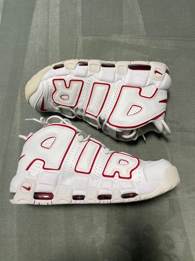 NIKE AIR MORE UPTEMPO "WHITE/VARSITY RED" (2018)