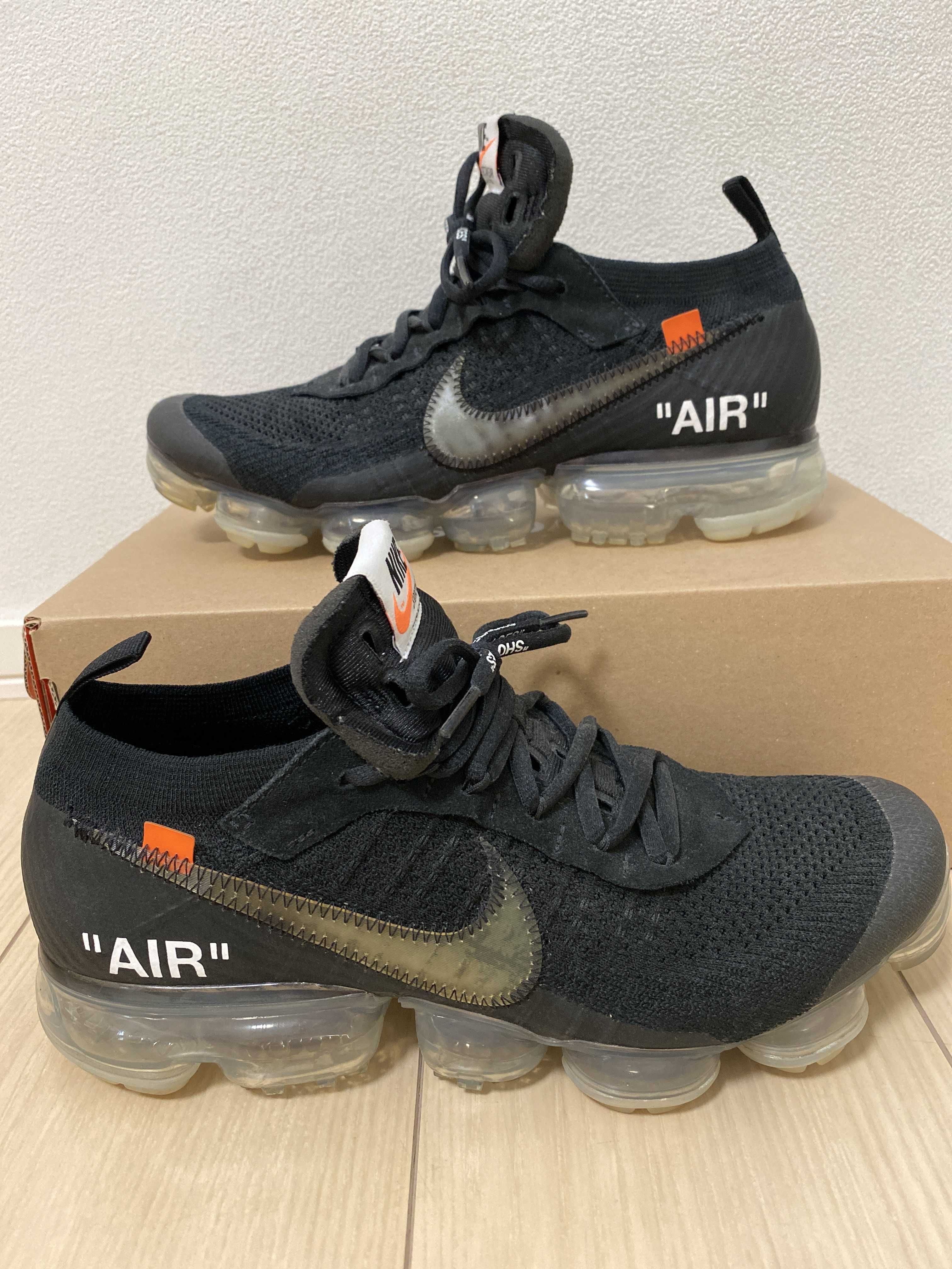 Off-White × Nike Air Vapormax "Black/Total Orange/Clear"