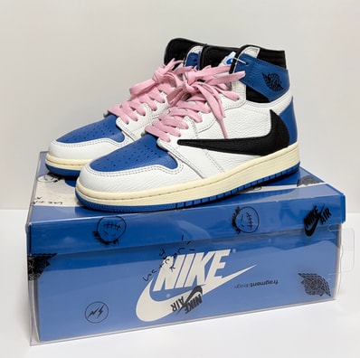 Travis Scott × fragment design × Nike Air Jordan 1 Retro High OG SP "Military Blue"