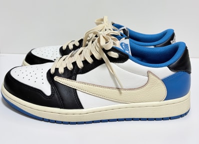 Travis Scott × fragment design × Nike Air Jordan 1 Low OG SP "Military Blue"