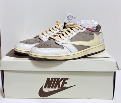 Travis Scott × Nike Air Jordan 1 Low OG SP "Reverse Mocha/Sail and Ridgerock"