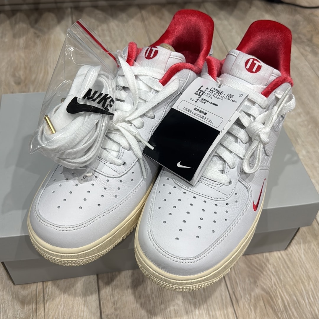 KITH × Nike Air Force 1 Low "White/Red"