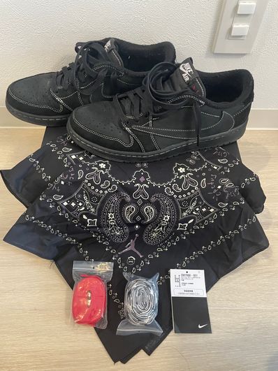 Travis Scott × Nike Air Jordan 1 Low OG SP "Black Phantom"