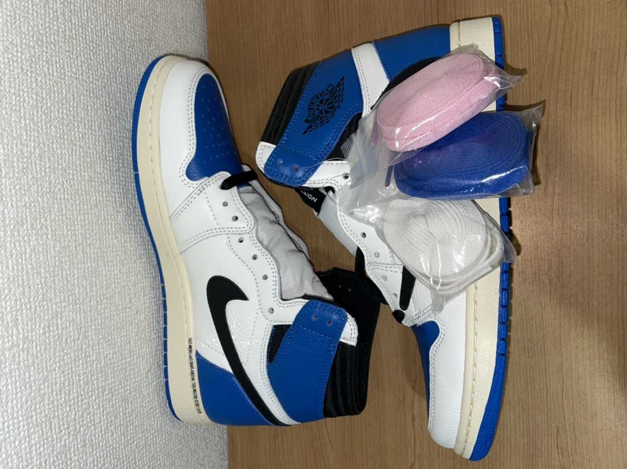 Travis Scott × fragment design × Nike Air Jordan 1 Retro High OG SP "Military Blue"
