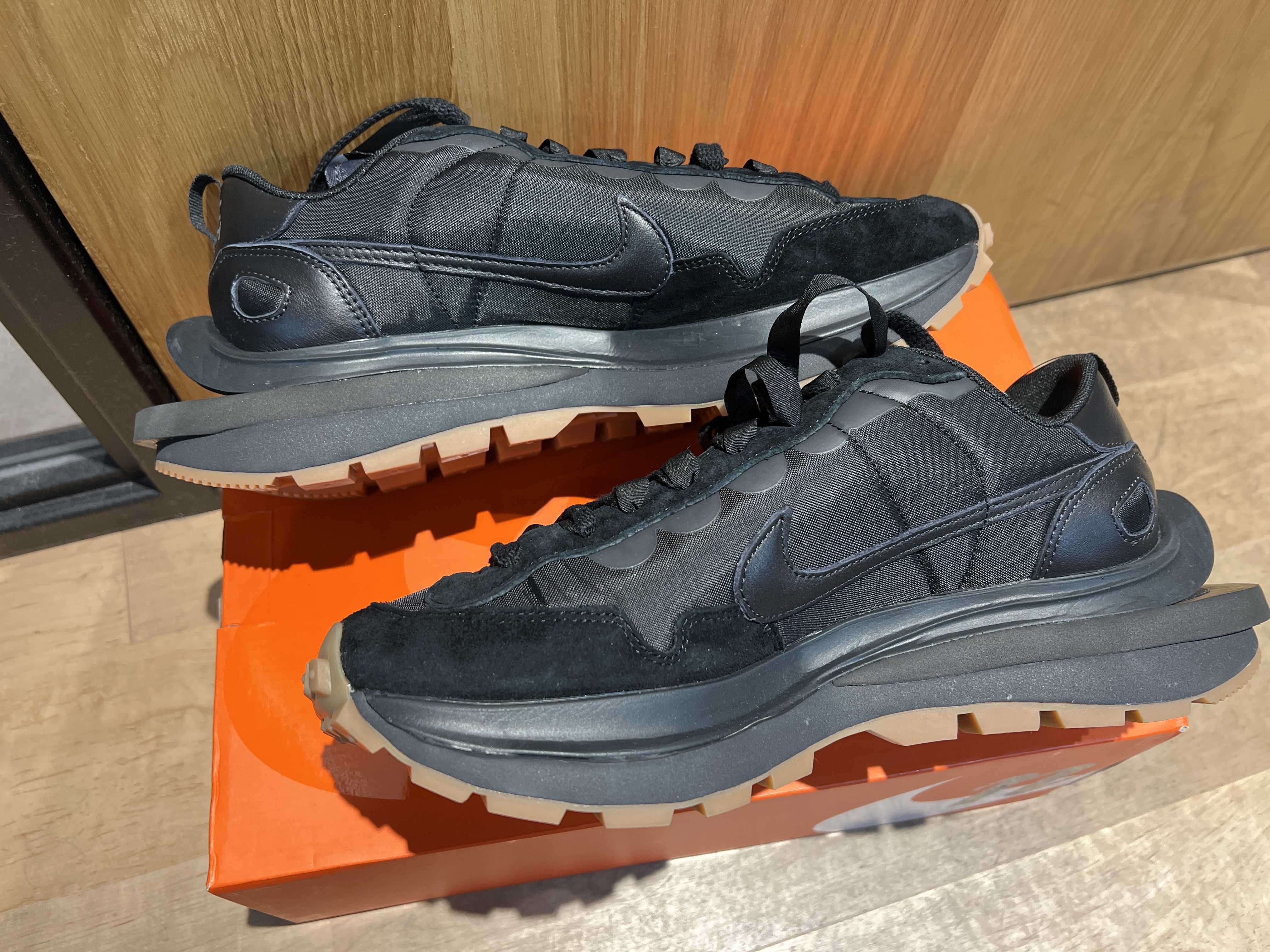 sacai × Nike VaporWaffle "Black Gum"