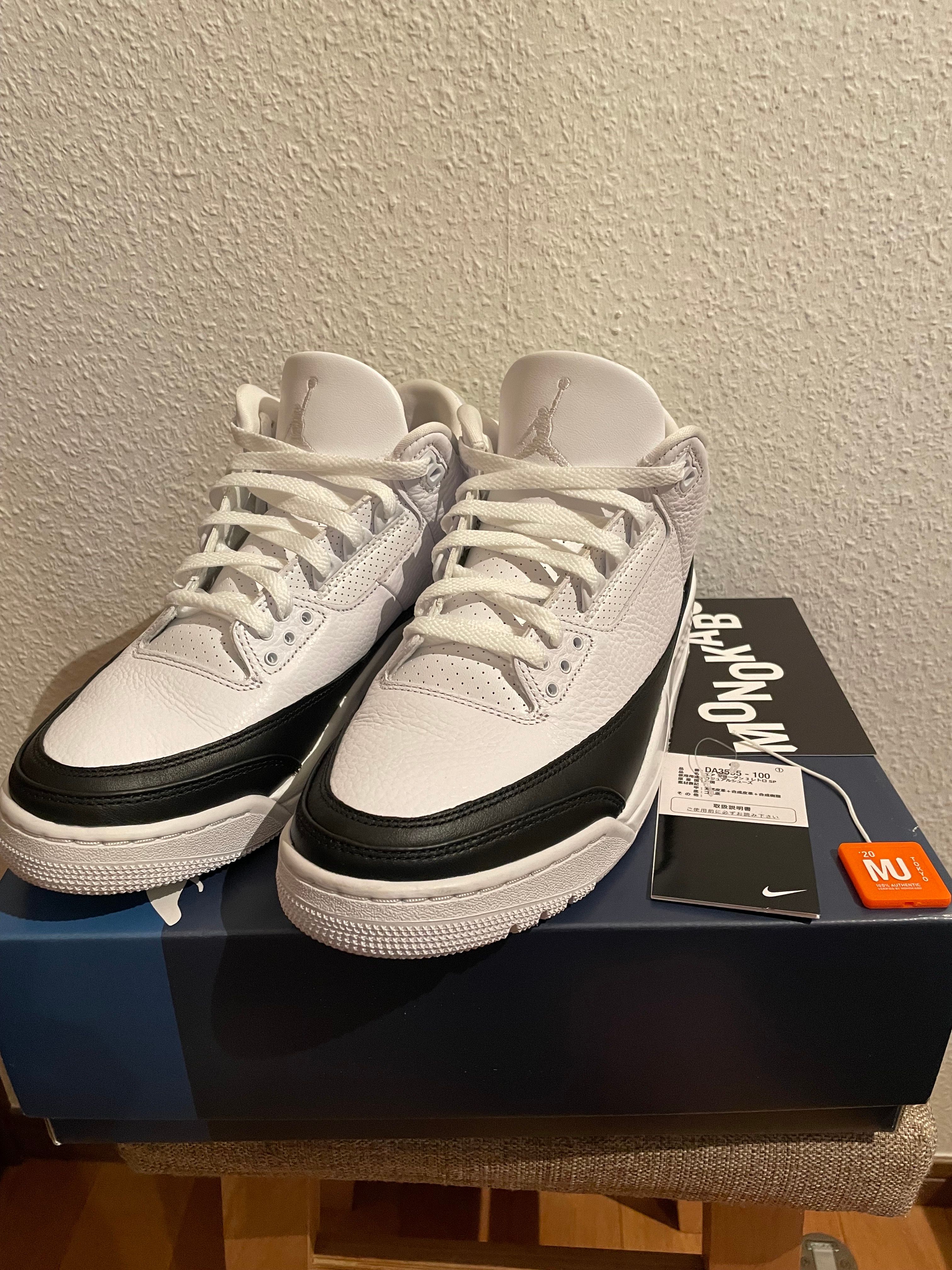 Fragment × Nike Air Jordan 3 "White/Black"