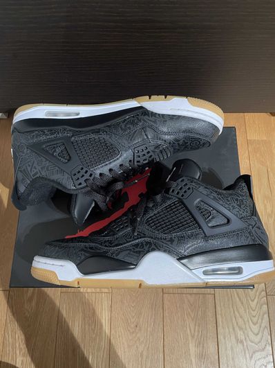 Nike Air Jordan 4 Retro "Laser Black/Gum"