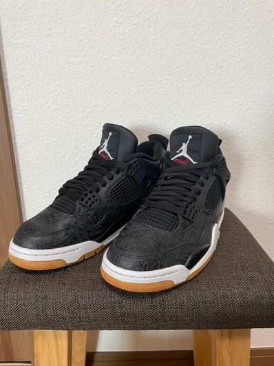 Nike Air Jordan 4 Retro "Laser Black/Gum"