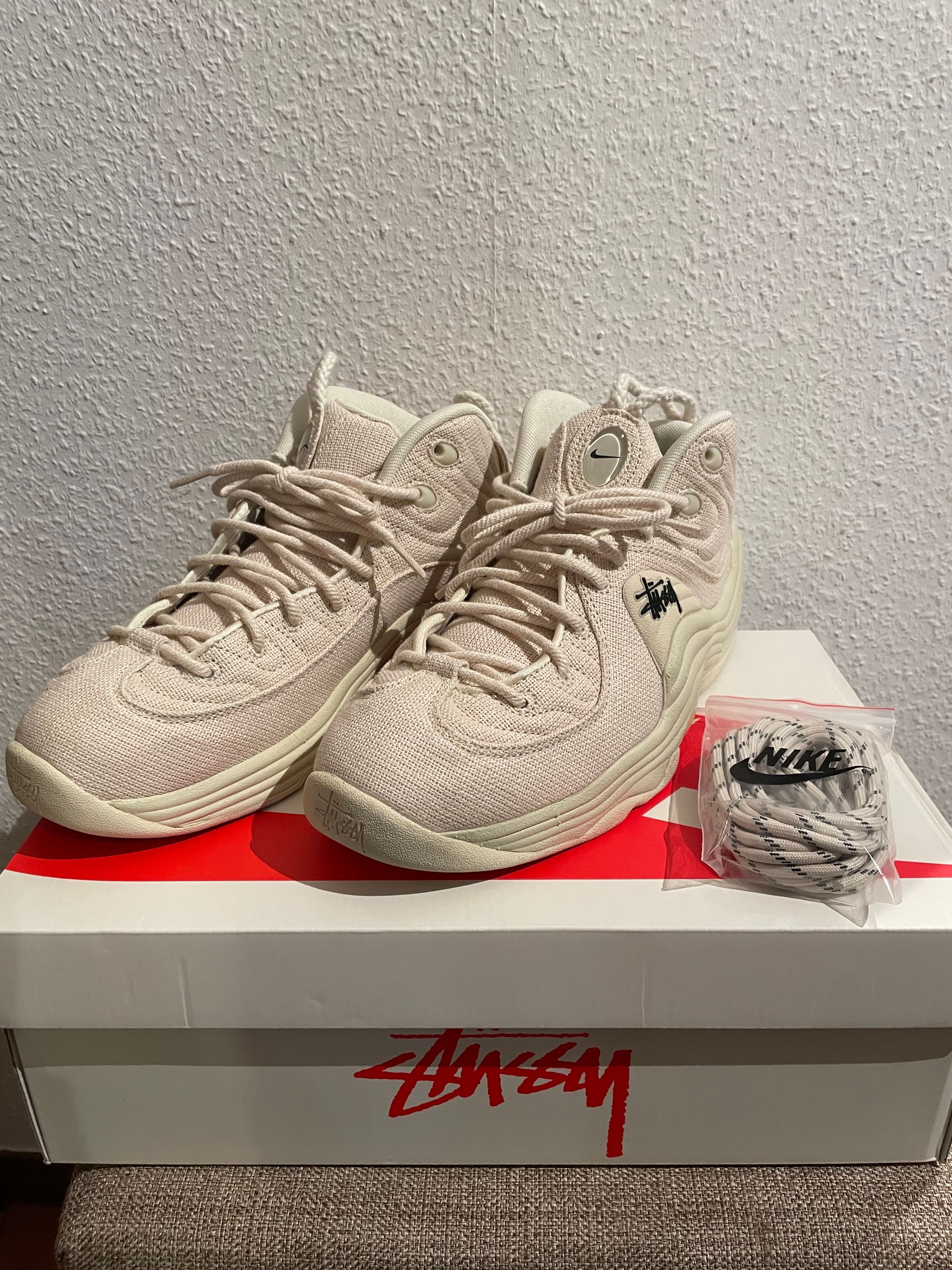 Stussy × Nike Air Penny 2 "Fossil"