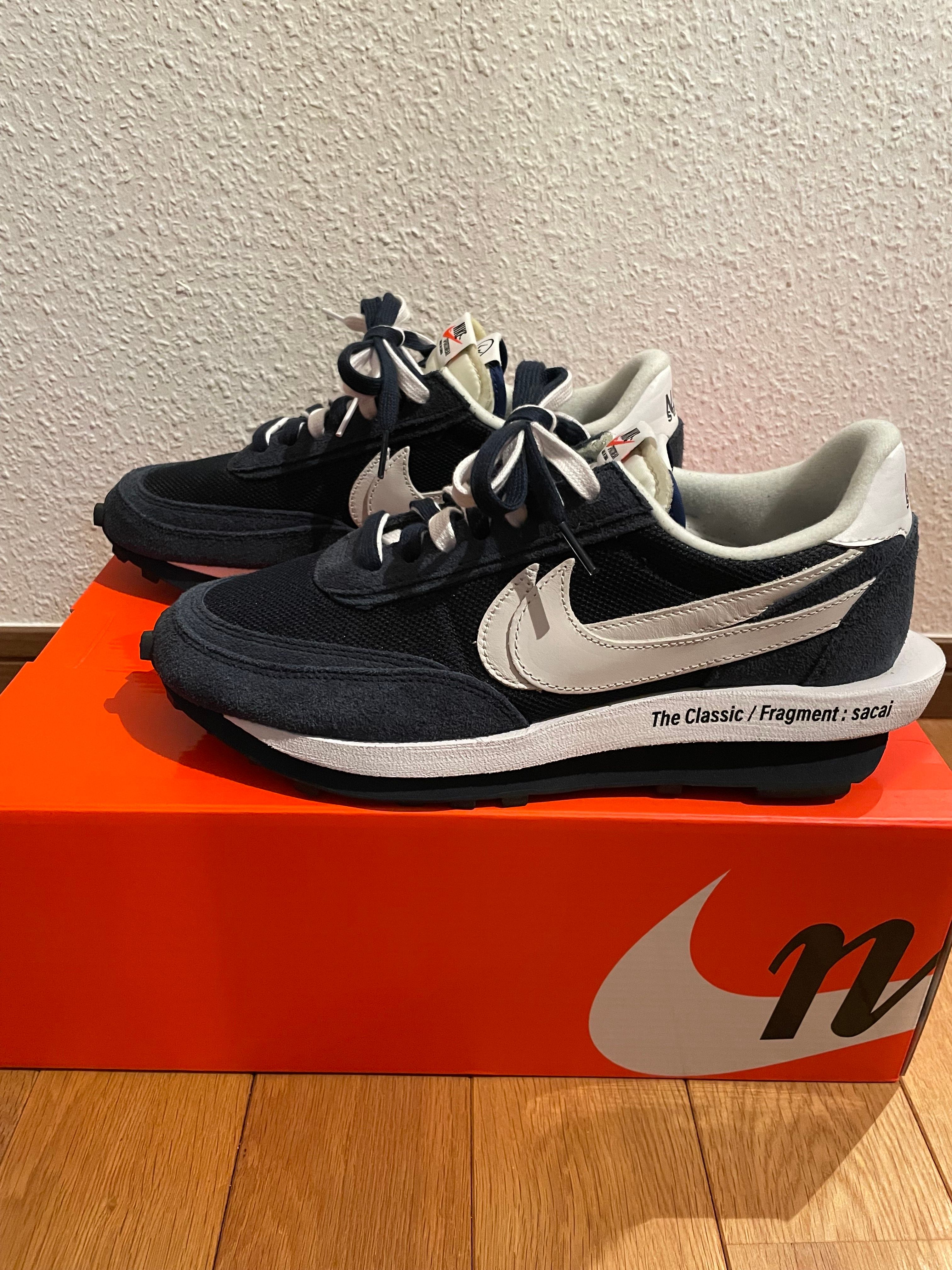 Fragment × sacai × Nike LD Waffle "Blackended Blue"