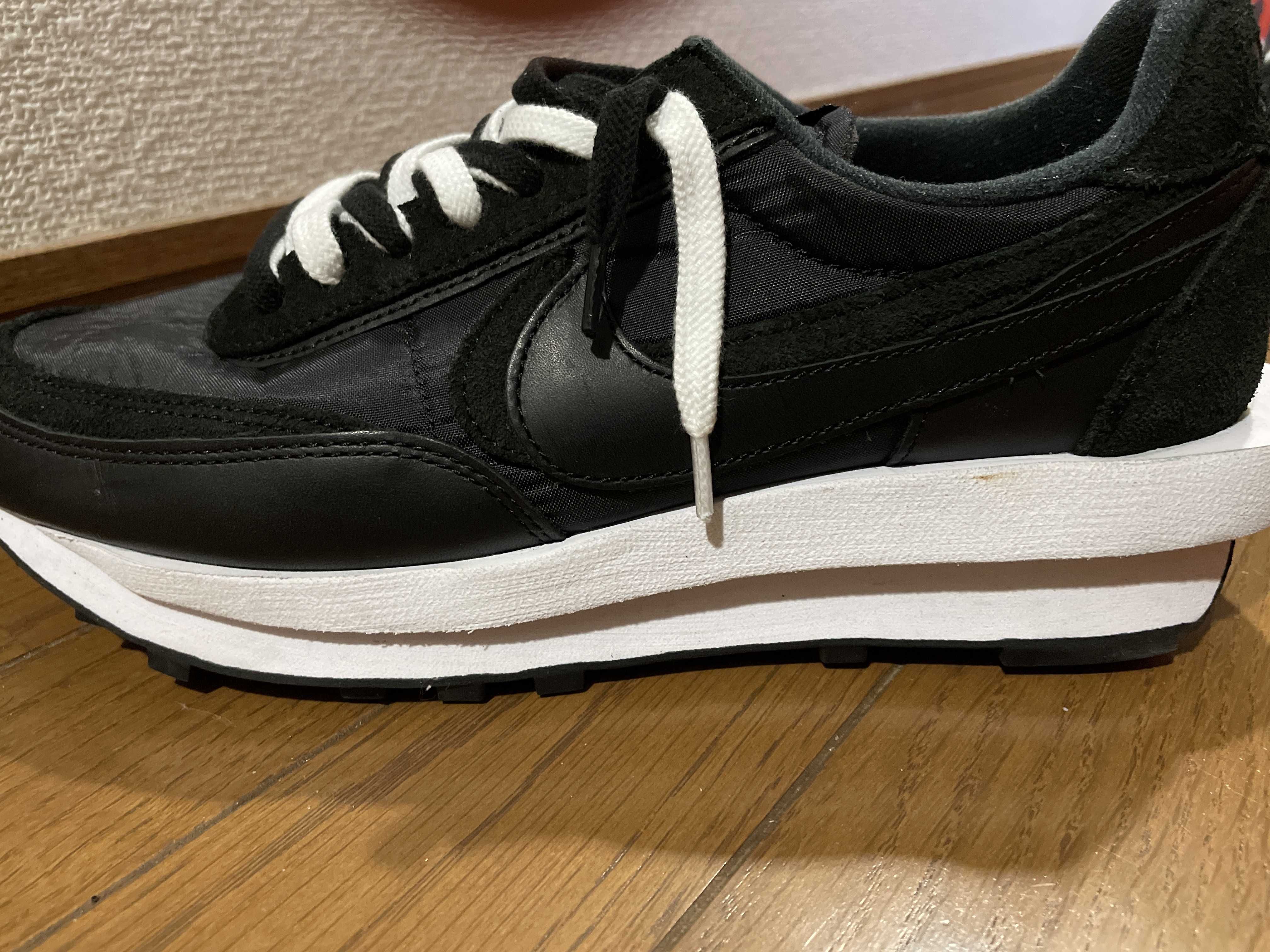sacai × Nike LDV Waffle "Triple Black"