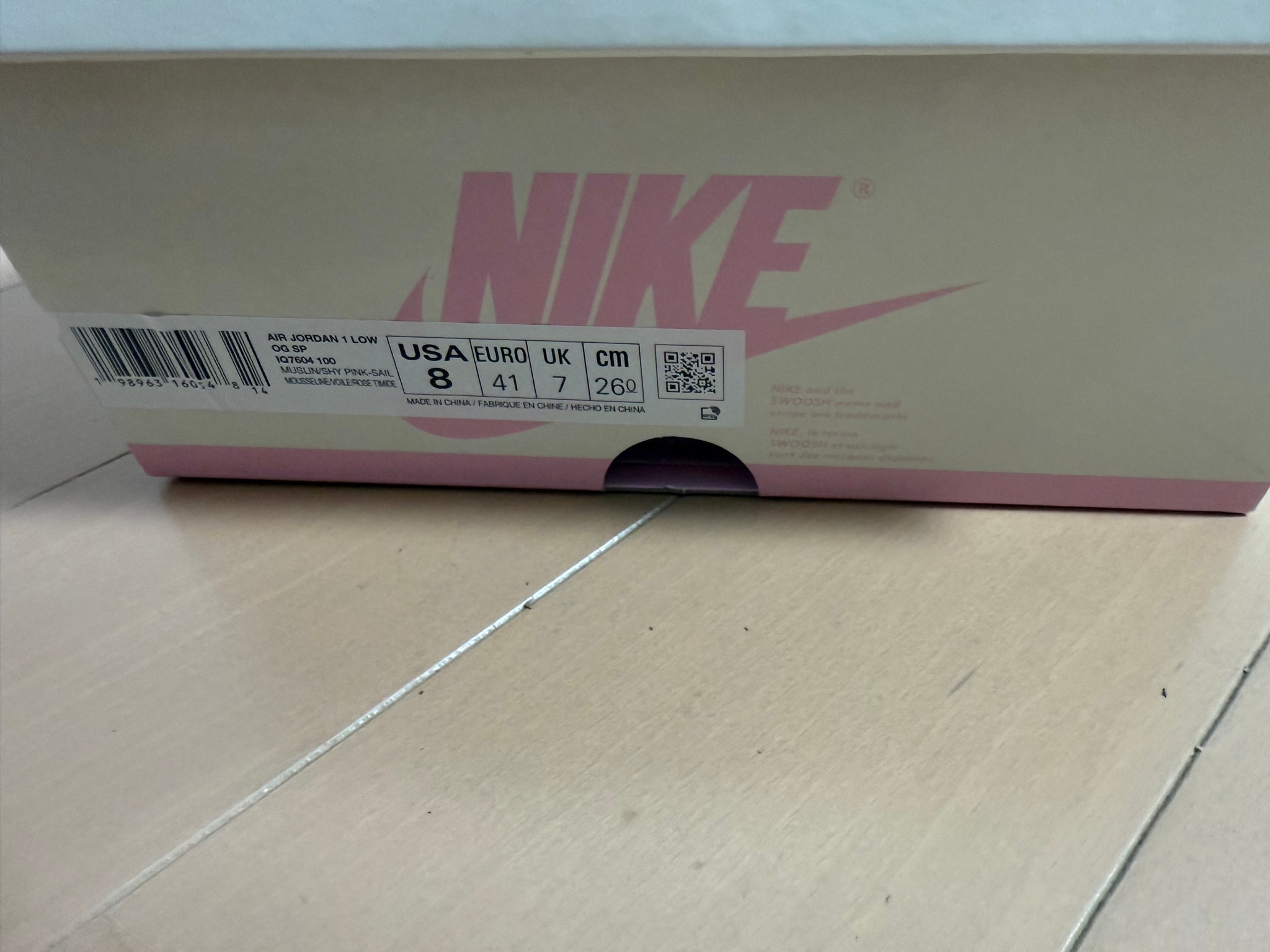 Travis Scott × Nike Air Jordan 1 Retro Low OG "Muslin/Shy Pink"