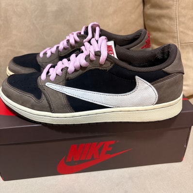 Travis Scott × Nike Air Jordan 1 Low OG SP-T "Black/Dark Mocha"