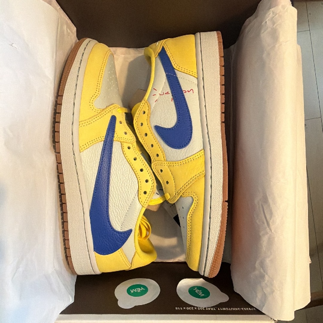 Travis Scott × Nike Women's Air Jordan 1 Retro Low OG "Canary"