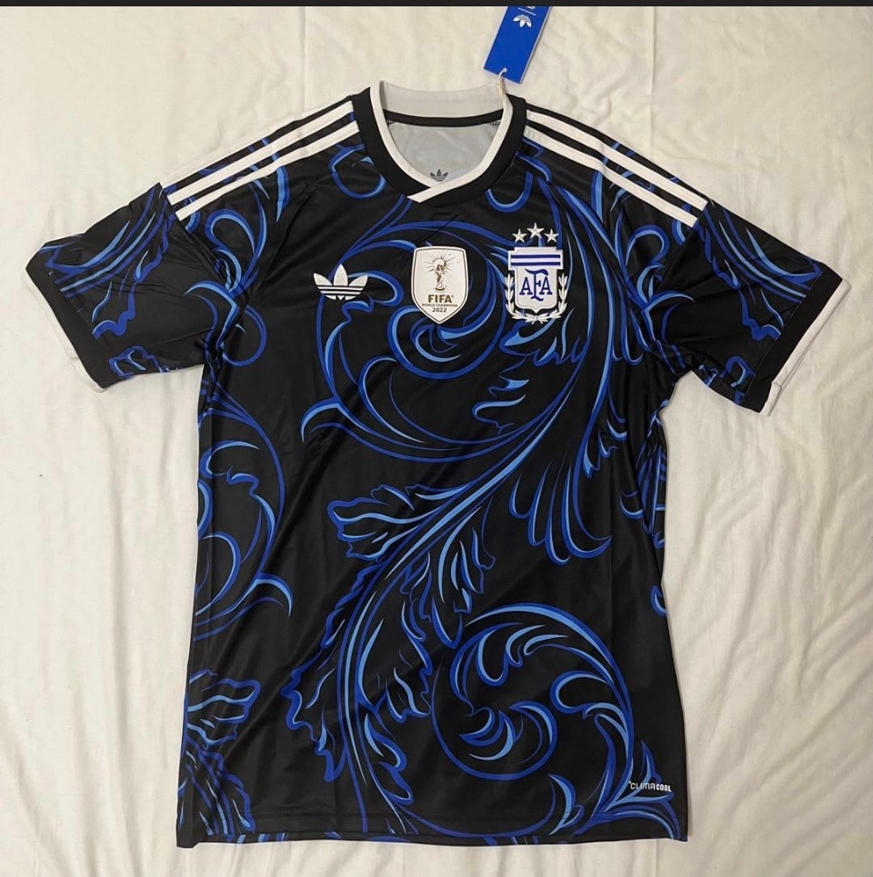 adidas Soccer Argentina 2026 Away Authentic Jersey "Black/Lucid Blue/Blue Burst"