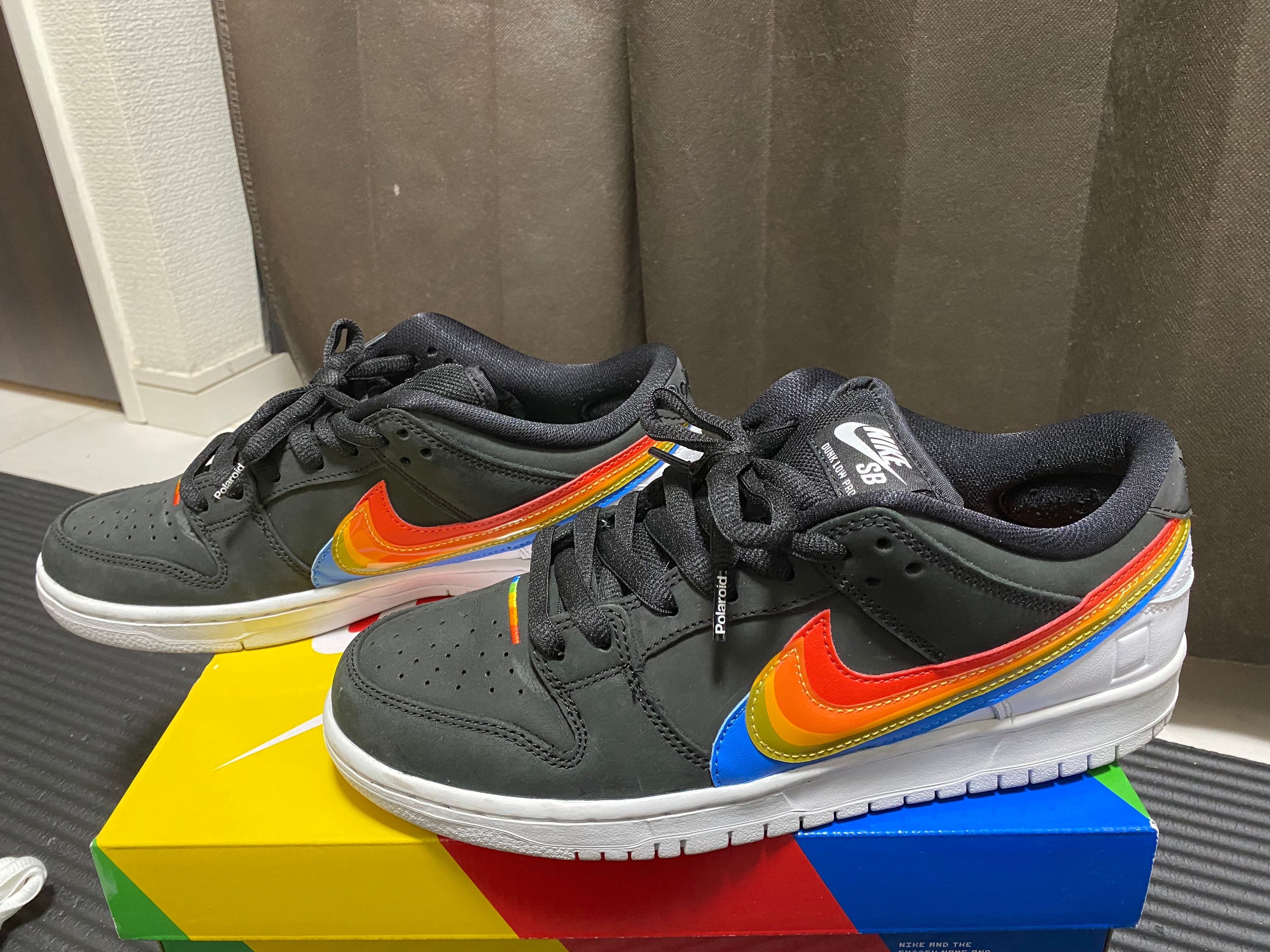 Polaroid × Nike SB Dunk Low Pro QS "Black/White"