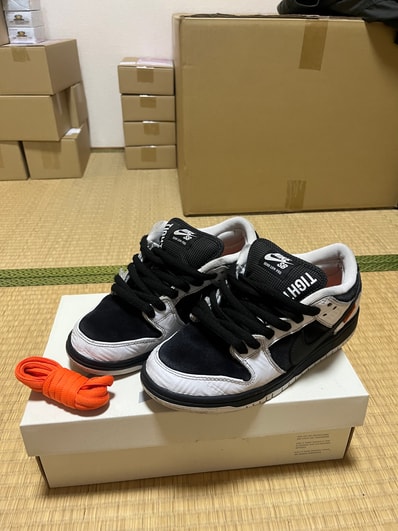 TIGHTBOOTH × Nike SB Dunk Low Pro QS "Black and White"