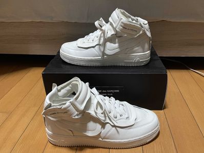 COMME des GARCONS × Nike Air Force 1 Mid "White"