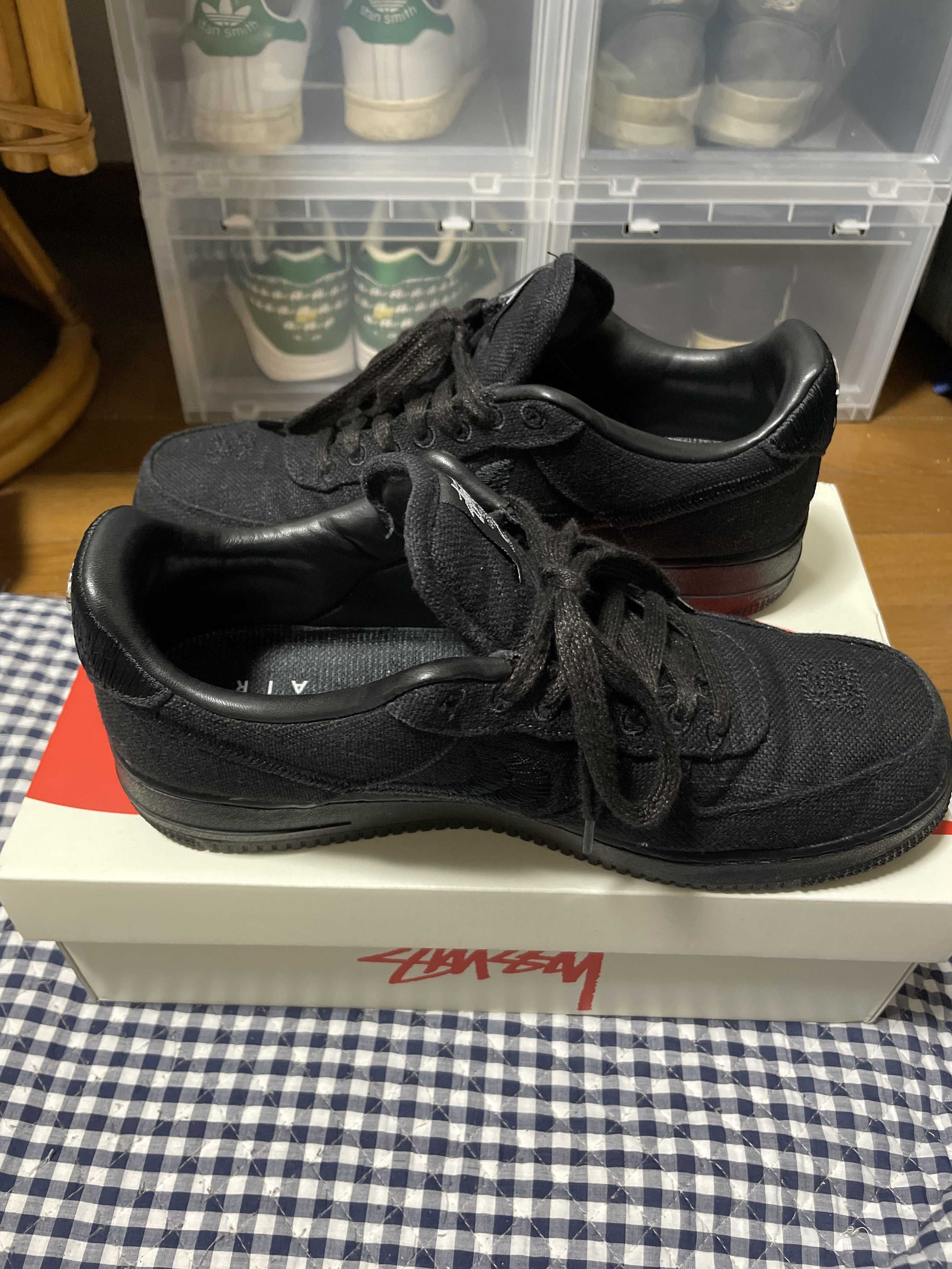 Stussy × Nike Air Force 1 Low "Triple Black"