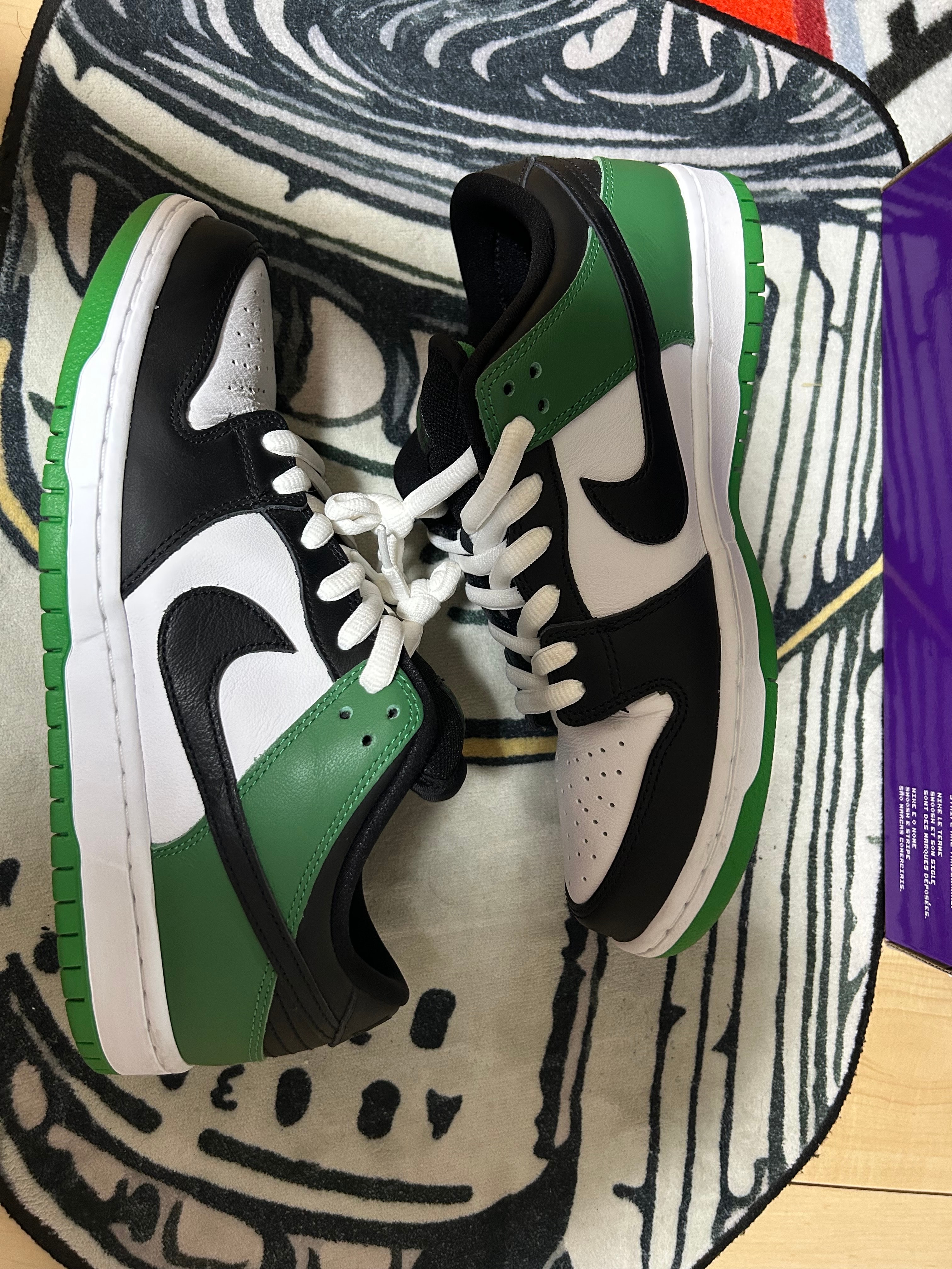 Nike SB Dunk Low Pro "Black and Classic Green"