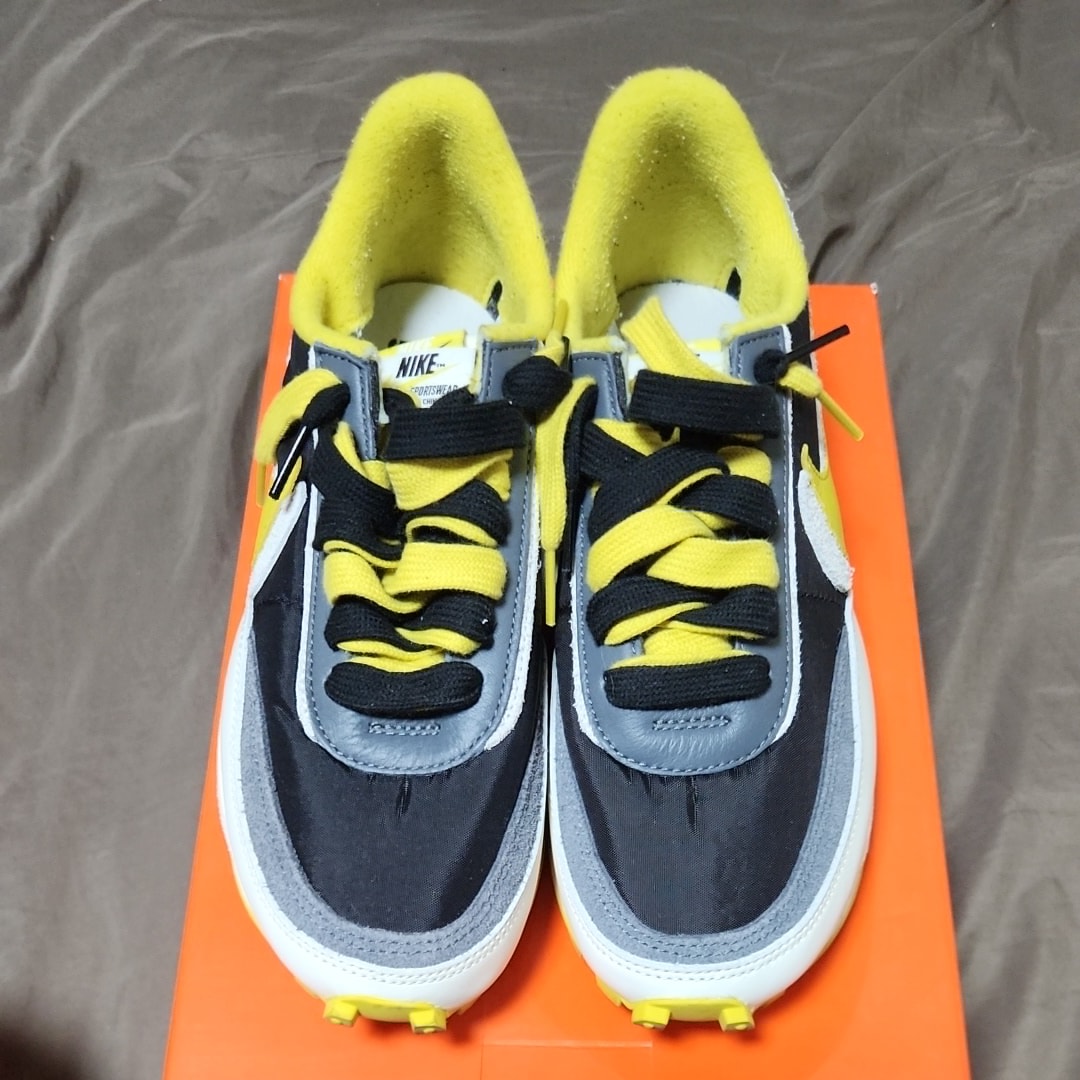 UNDERCOVER × sacai × Nike LD Waffle "Black/Sail-Dark Grey-Bright Citron"