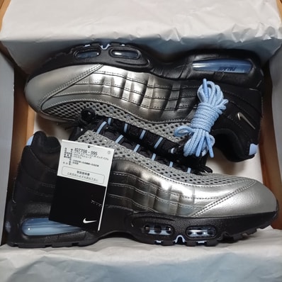 Palace Skateboards × Nike Air Max 95 Big Bubble "Metallic Silver/Aluminum"