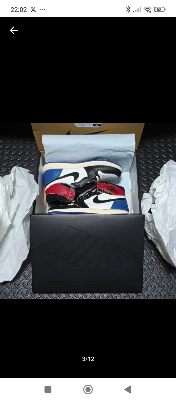 fragment design × UNION × Nike Air Jordan 1 High OG "Black/Varsity Red"