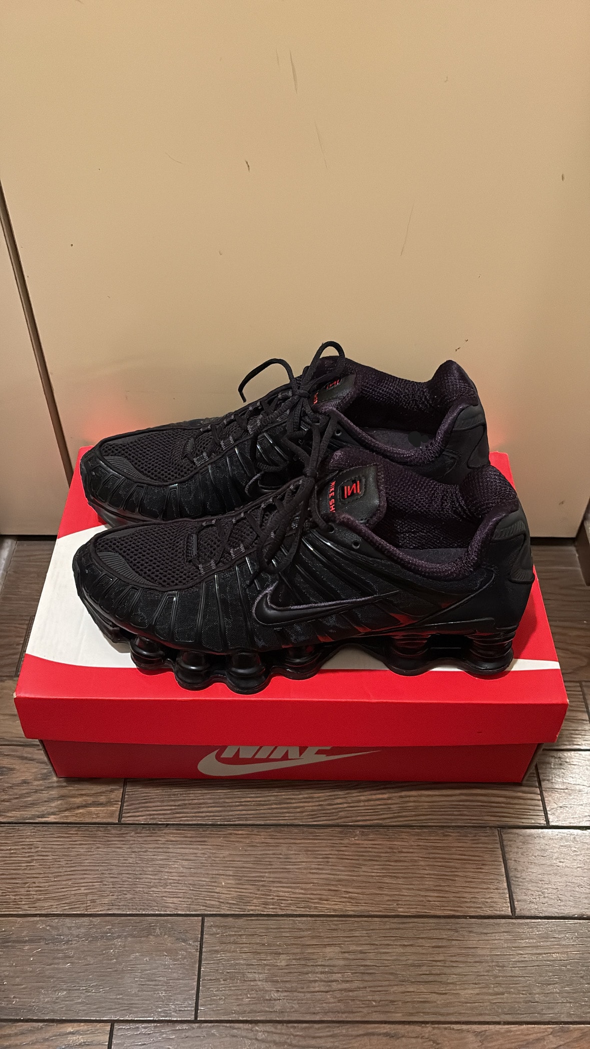 Nike Shox TL "Black/Metallic Hematite/Max Orange/Black"