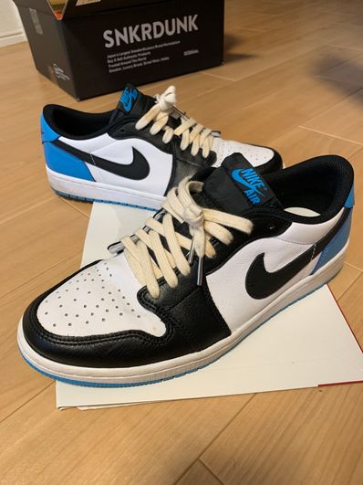 Nike Air Jordan 1 Low OG "Black and Dark Powder Blue/UNC"
