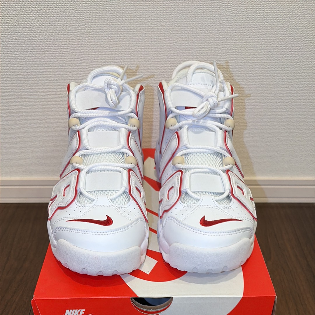 NIKE AIR MORE UPTEMPO "WHITE/VARSITY RED" (2021)