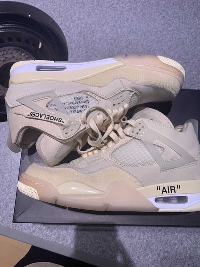Off-White × Nike Women's Air Jordan 4 SP "Sail"