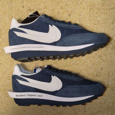 Fragment × sacai × Nike LD Waffle "Blackended Blue"