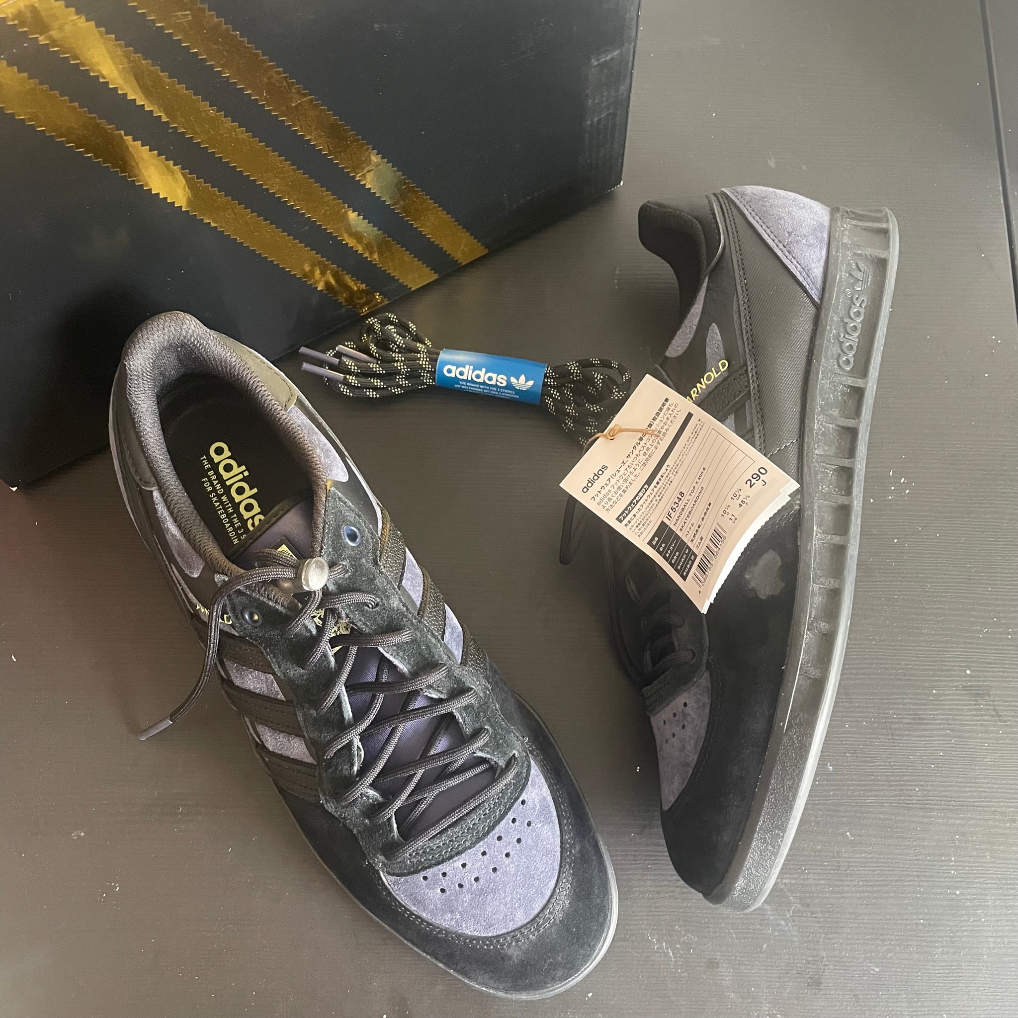 Mike Arnold × adidas Handball Top "Core Black/Shadow Navy/Pulse Yellow"