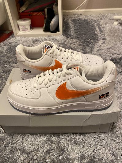 KITH × Nike Air Force 1 Low "White/Rush Blue/White/Brilliant Orange"