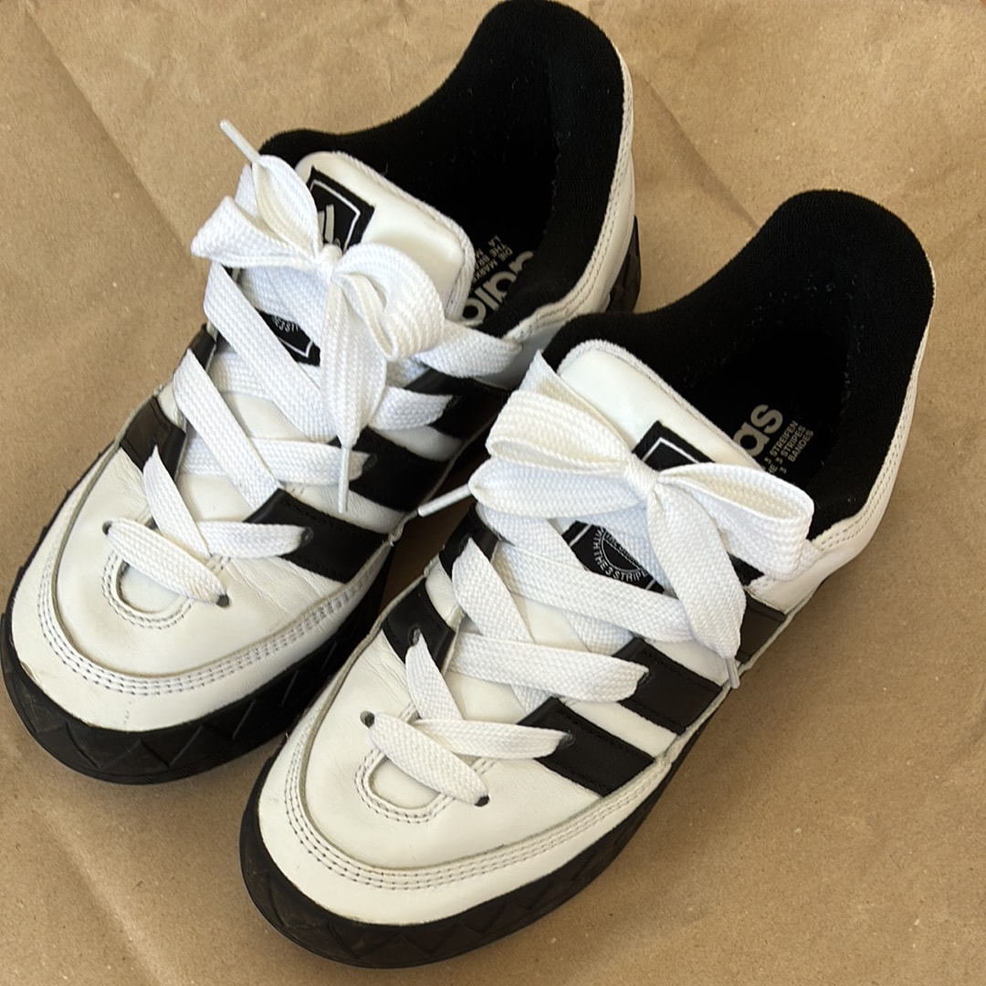 atmos × adidas Adimatic "White/Black"