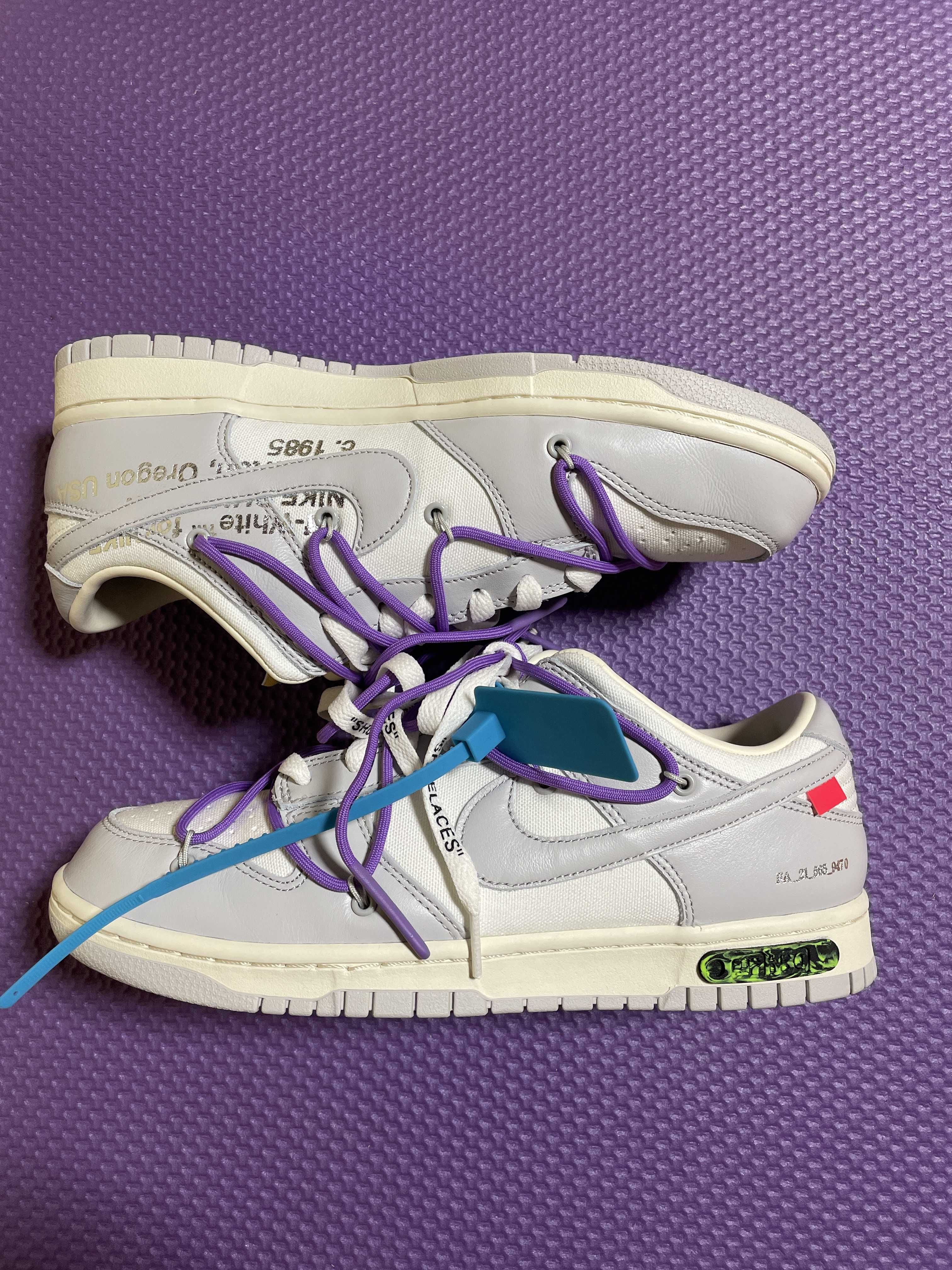 Off-White × Nike Dunk Low "Sail/Neutral Gray"