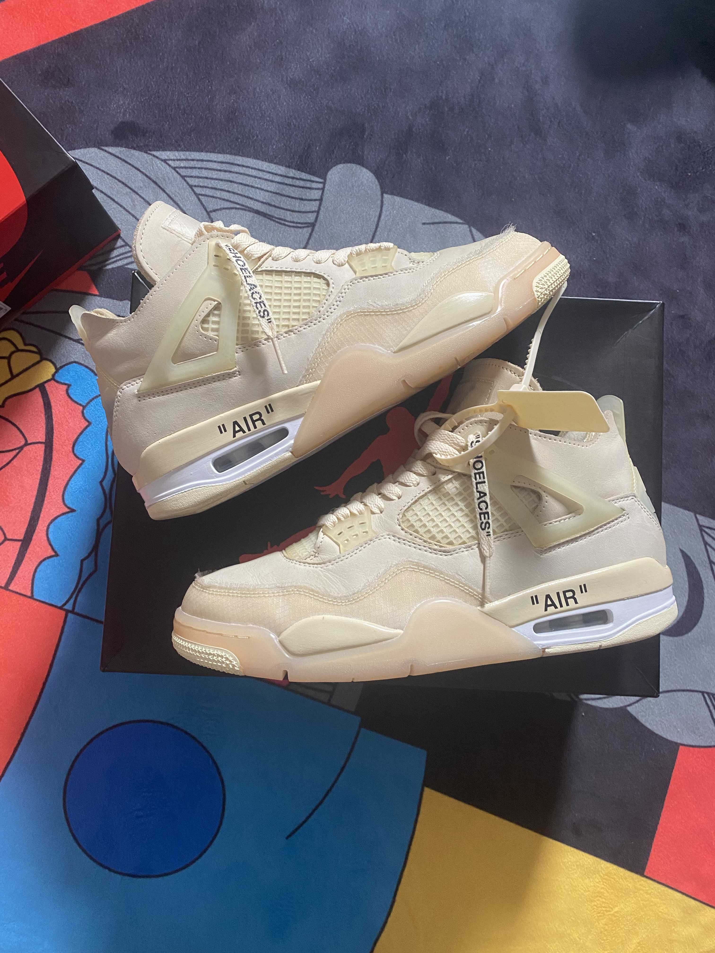 Off-White × Nike Women's Air Jordan 4 SP "Sail"