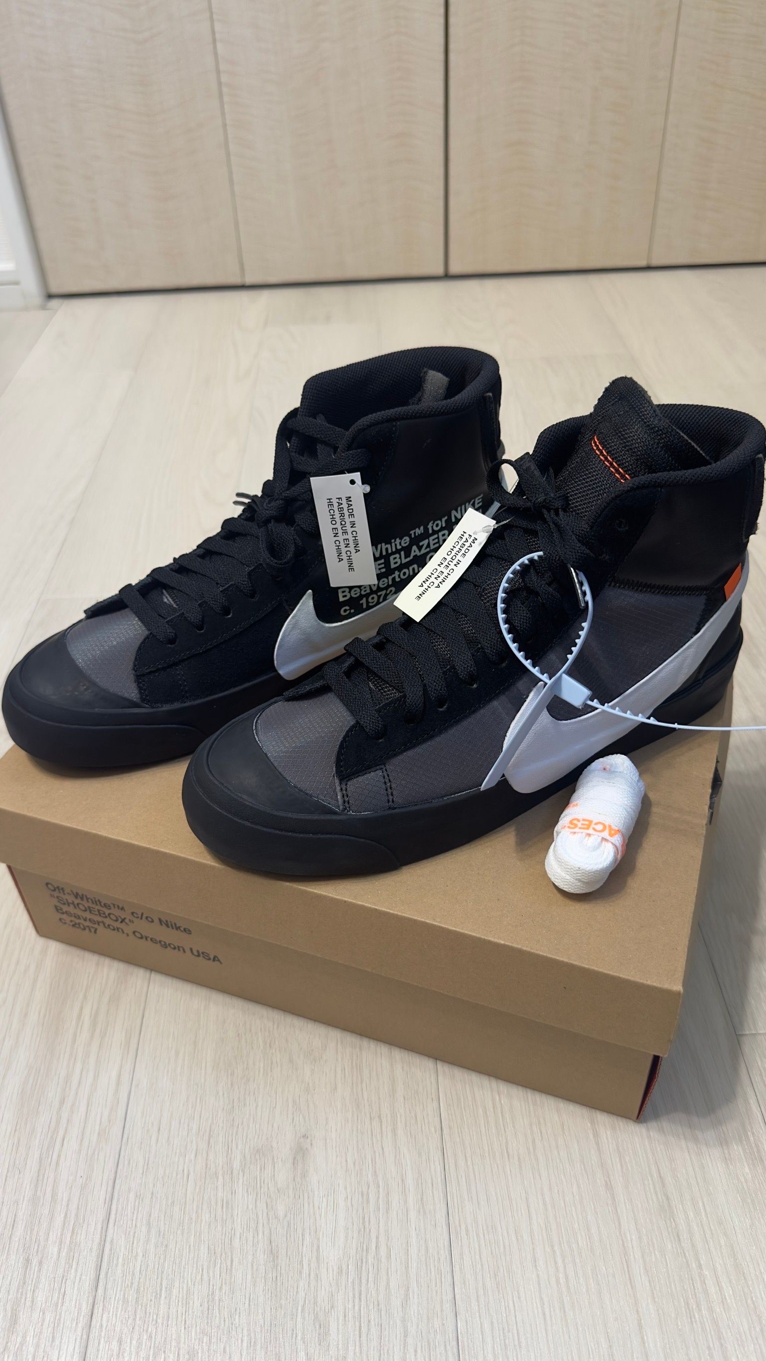 Off-White × Nike Blazer Studio Mid "Grim Reaper"
