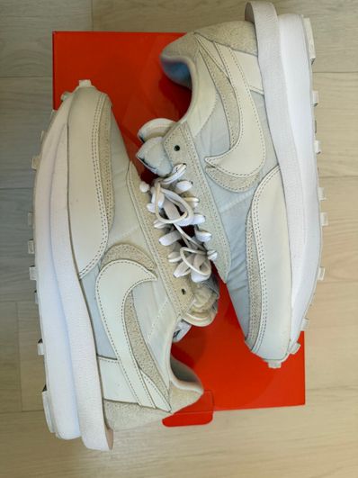 sacai × Nike LDV Waffle "Triple White"