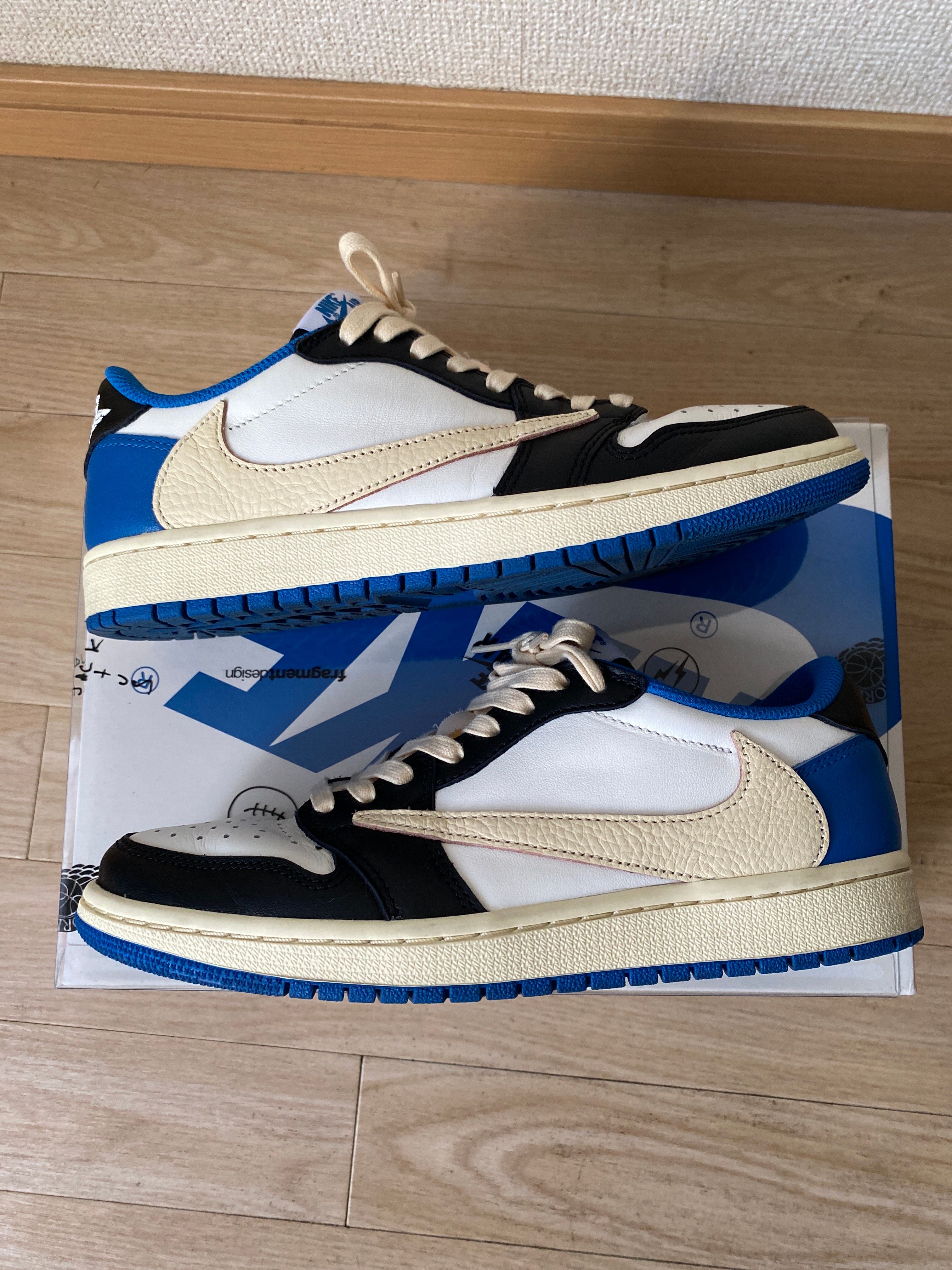 Travis Scott × fragment design × Nike Air Jordan 1 Low OG SP "Military Blue"