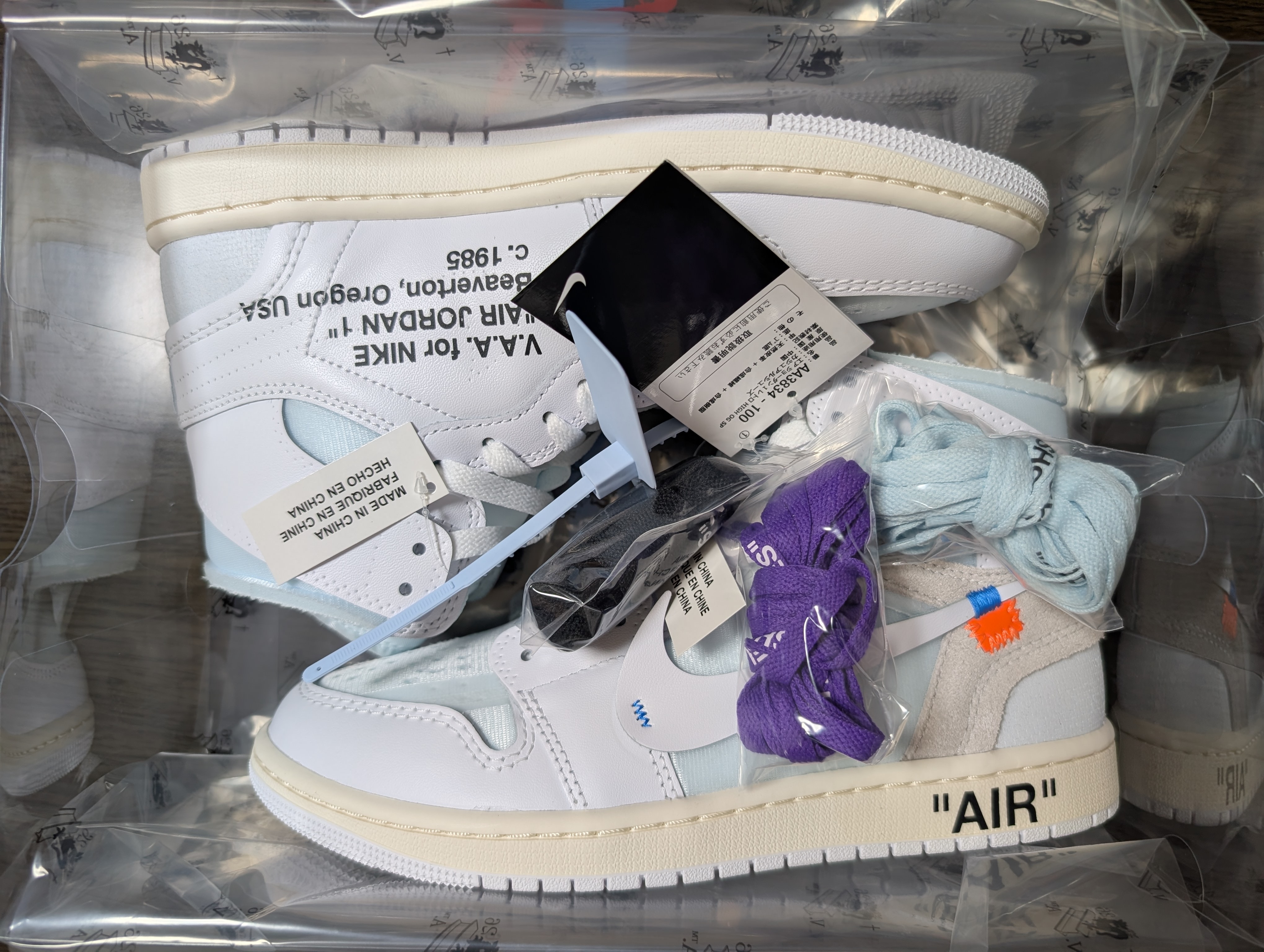 Virgil Abloh Archive (V.A.A.) × Nike Air Jordan 1 Retro High OG "Alaska"