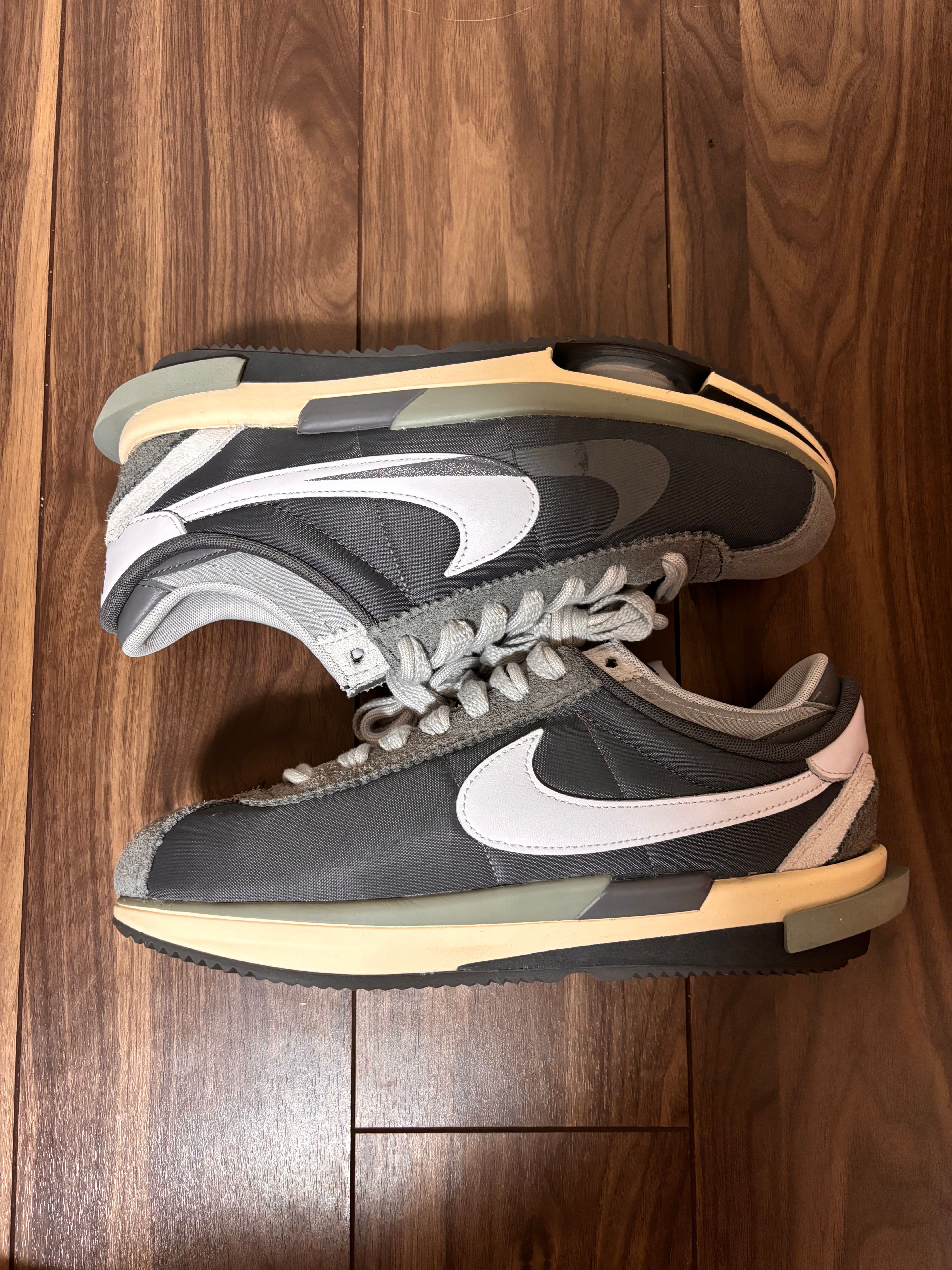 sacai × Nike Zoom Cortez "Iron Grey"
