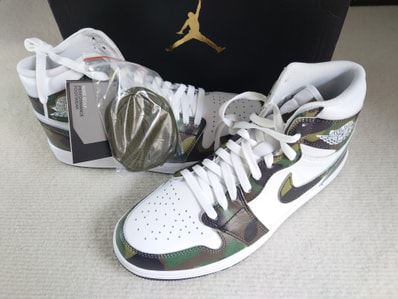 Nike Air Jordan 1 High Golf "Camo/White"