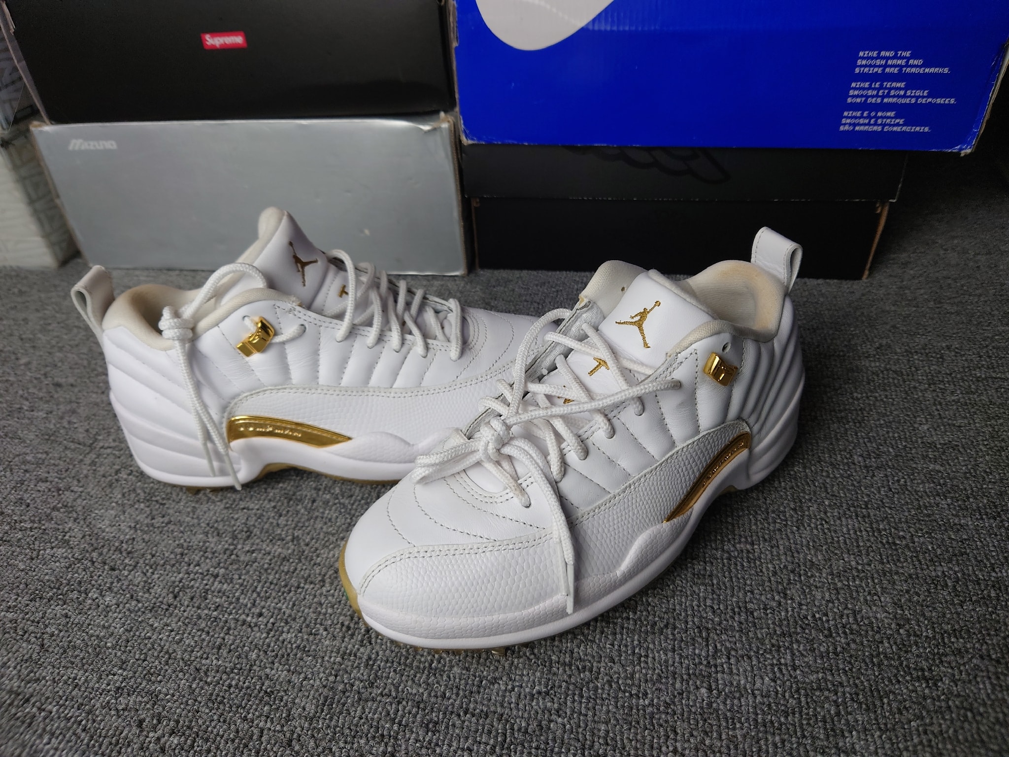 Nike Air Jordan 12 Low Golf "Metallic Gold"